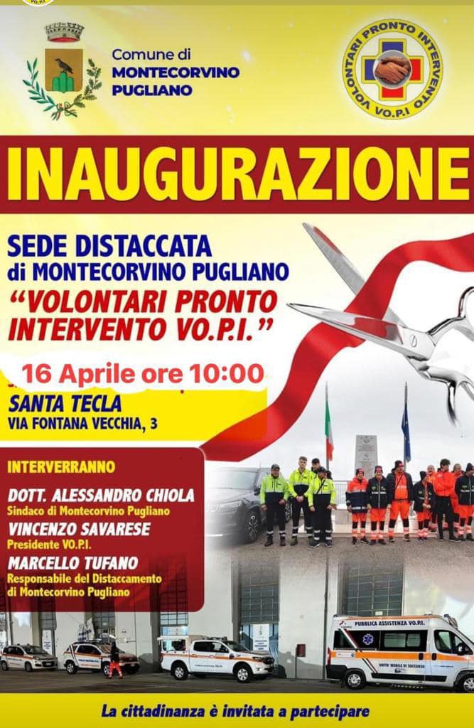 Inaugurazione Sede Distaccata di Montecorvino Pugliano (SA)